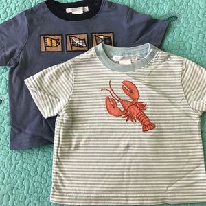 Lot of two boys 3-6 month Janie and Jack shirts